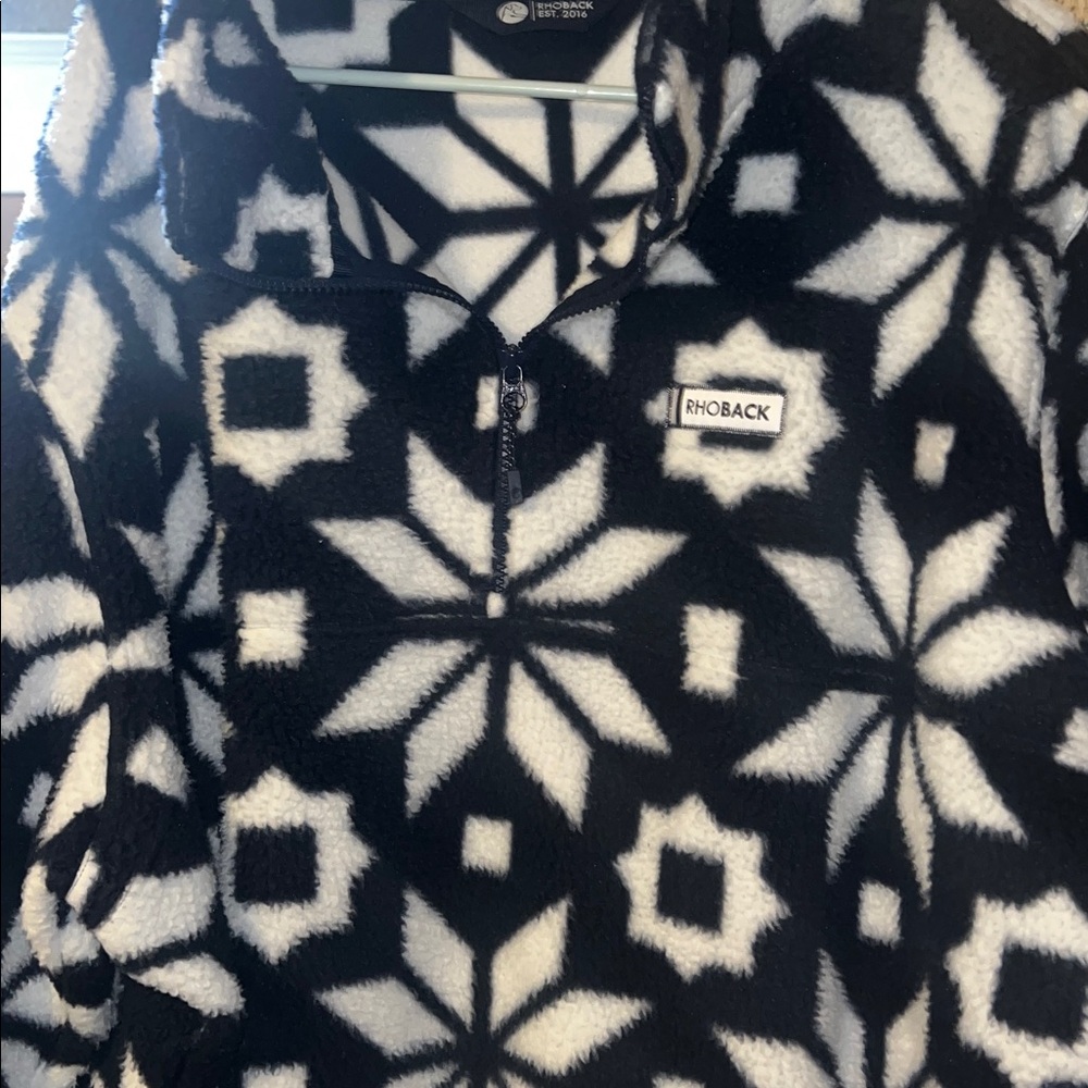 Rhoback Summit Fleece Pullover Snowfall Navy Blue - XXXL - Picture 4 of 6